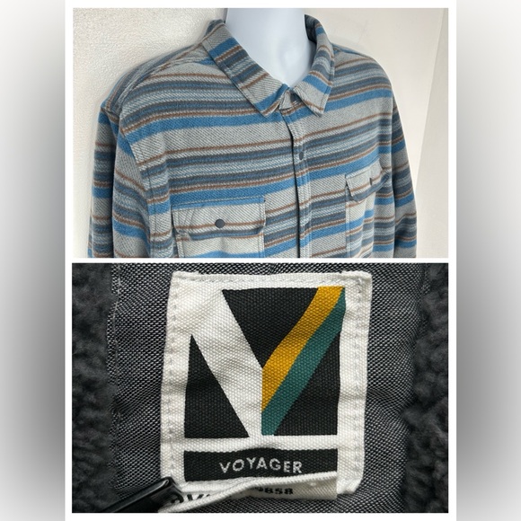 Voyager Sherpa Lined Chore Shacket Jacket Size 2XL‎ Polar Fleece Southwestern - Picture 9 of 13